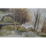 Alan Ingham Millers Dale watercolour,