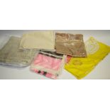 Textiles - Christian Dior yellow silk scarf; others,