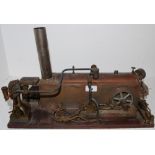 Model steam engine - a static marine engine with generator,