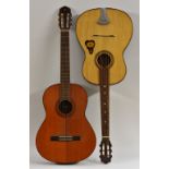 A Yamaha G65A six string classical acoustic guitar, having a fine cedar soundboard,