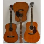 A Hohner MC-05 six string acoustic guitar, length of soundboard 48cm,
