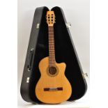 A Takamine TC48MC 'Jasmine' electro-acoustic guitar, length of soundboard 48.