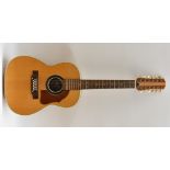 A 1960's Hoyer Twelve String Guitar, spruce soundboard, ivorine binding,