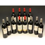 Wine - six bottles, Château Moulin de Noaillac 2000 Médoc, 13%, 75cl, labels good, level at neck,