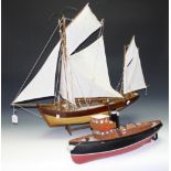 A model pond yacht,