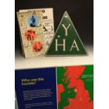 Youth Hostel Association - a collection of mid-20th century and later signs and boards,