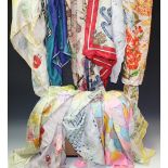 Ladies Accessories - vintage scarves including Christian Dior, Jacqmar 1940's, travel, BOAC, Pan-Am,