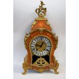 A contemporary Rococo/Louis XVI style bracket clock, circular face, Roman numerals,