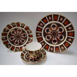 A Royal Crown Derby 1128 Imari pattern dinner plate, 27cm diameter; others, similar,
