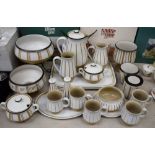 A Bourne Denby Gourmet (first version) pattern coffee and dinner service,