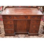 A Victorian mahogany writing desk,