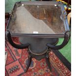 A Louis XVI style ebonised occasional table,