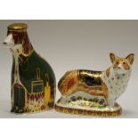 A Royal Crown Derby paperweight Royal Windsor Corgi commissioned for Peter Jones, no.