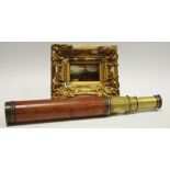 A Victorian three draw telescope by T.