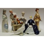 A Royal Doulton figure Thanks Doc HN2731; Kate Hannigan HN3088 (af); Laurianne HN2719; Nao Goose;