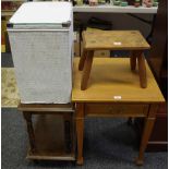 An oak occasional table,