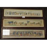 A set of three 19th century coaching prints,