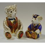 A Royal Crown Derby paperweight Teddy Bear, gold stopper, 1st quality,