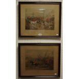 Two Henry Alken fox hunting prints,