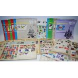 Stamps - school boy collections in albums,