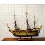 A substantial scratch built model of HMS Victory