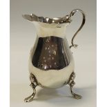 A Victorian silver cream jug,