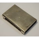 A George V silver matchbox sleeve, Deakin & Francis, 8cm long,