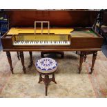 An early 20th century mahogany clavichord,