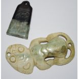 A 19th century Maori jade amulet;