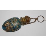 A 19th century opalescent snuff flask,