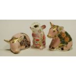 Royal Crown Derby paperweights including Dora Mouse, gold stopper, 1st quality,