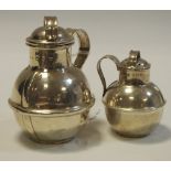 A Victorian silver miniature creamer and cover,