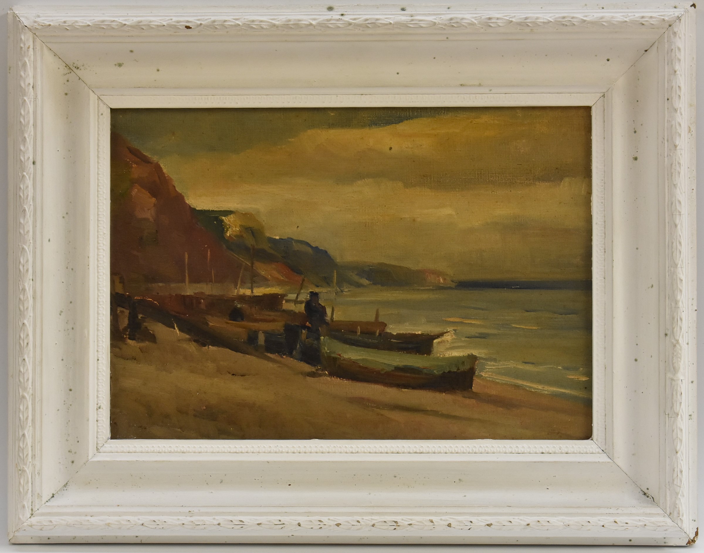 Arnold Samuels (early 20th century) The Beach, Sidmouth signed, titled, and dated c.