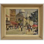Continental School, mid 20th century, Morning in Montmartre, indistinctly signed 'William Scadd**',