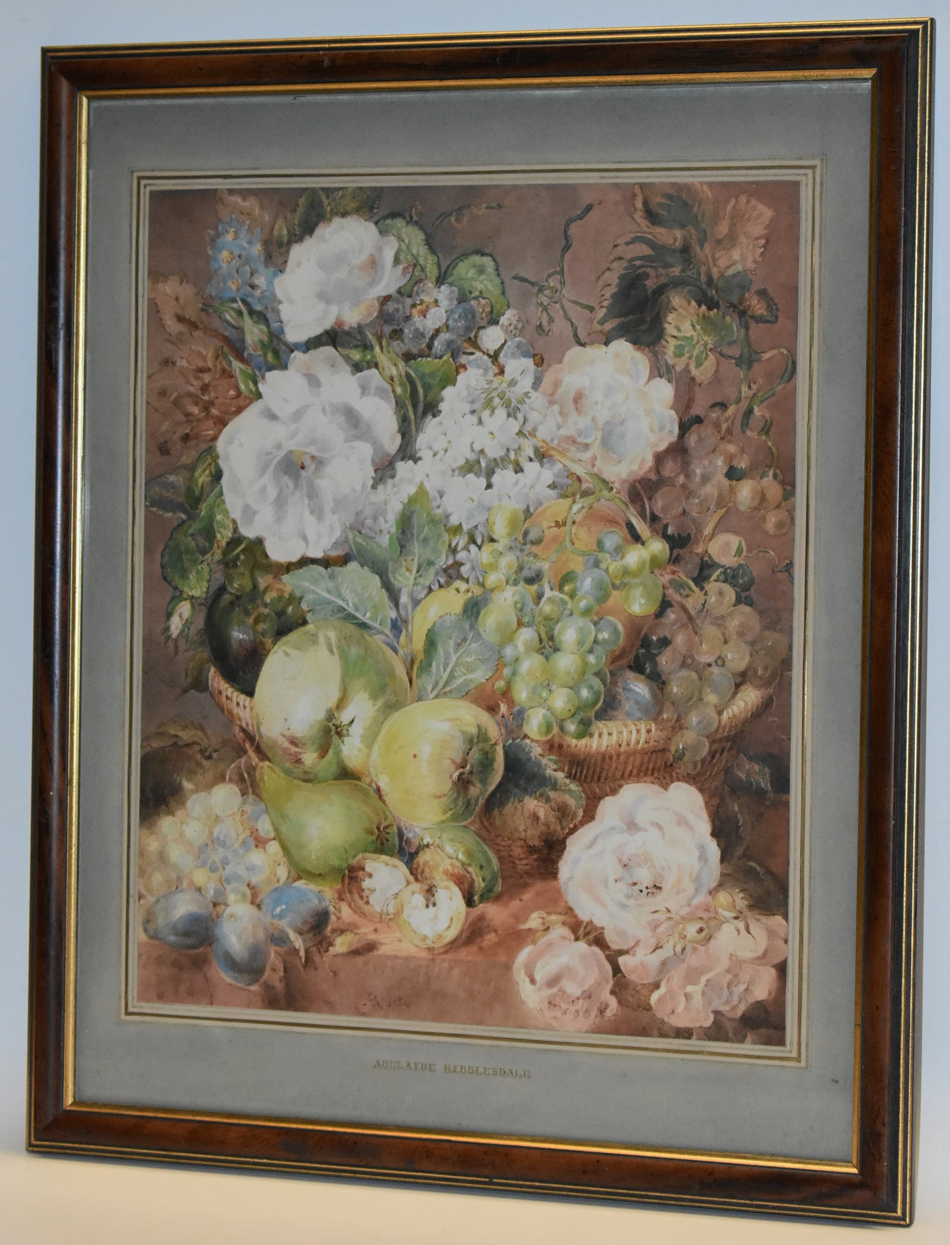 Adelaide Ribblesdale Summer's Harvest signed with monogram, dated 1834, watercolour, 40.