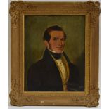 English Provincial School (19th century) Portrait of a Gentleman oil on canvas,