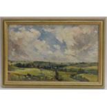 B. Brassey South Down Steeple, an Impression, signed, oil on canvas, 30.