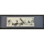 Chinese School (20th century), a picture scroll, Pandas and Leafy Bamboo, signed and inscribed,