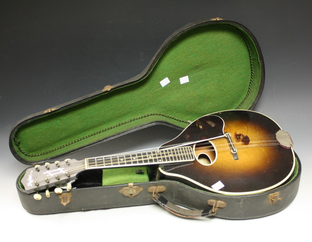 A 20th century Radiotone mandolin,