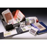 Stamps - GB box with printed album, specialised catalogues, FDC's, stamps,