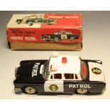 An Ichiko, Japan, a tinplate Highway Patrol car, friction,