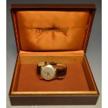 A Longines 9ct gold hallmarked wristwatch,