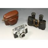 A pair of WWII binoculars Bino Prism no2 MKII x 6 no10848, Kershaw and Son,