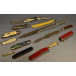 Penknives - various, including Richards of Sheffield Scout knife, a similar penknife,