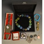 Jewellery - silver and other, including Hot Diamond earrings,