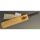 Sporting Interest - a signed miniature cricket bat, Derbyshire County Cricket, c.