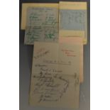 Sporting Interest - Football Autographs 1935-36 season, The Elms Hotel, Bare, Morecambe,