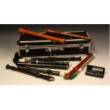 Woodwind Instruments - an assortment of recorders