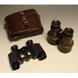 Binoculars - a pair of field glasses; another,