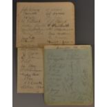 Sporting Interest - Football Autographs 1935-36 season Bury FC and Birmingham City FC,